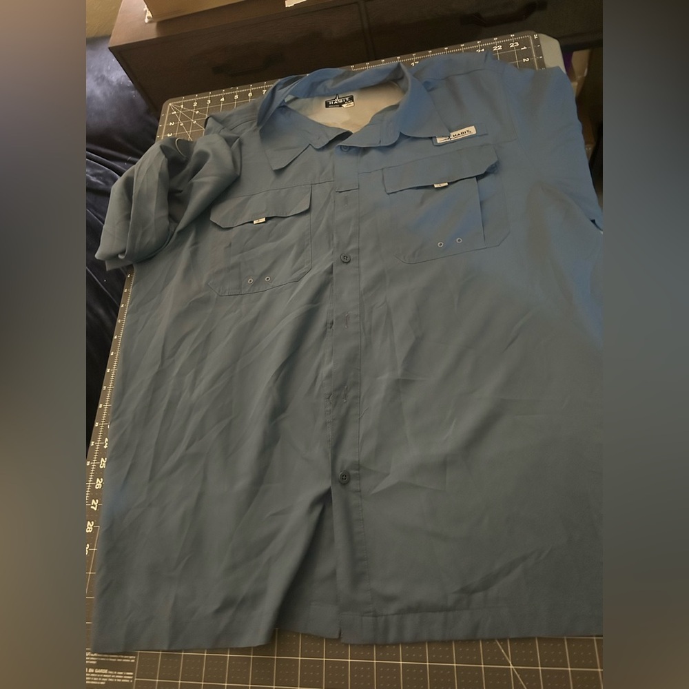 Habit  Men's Casual Blue Shirt